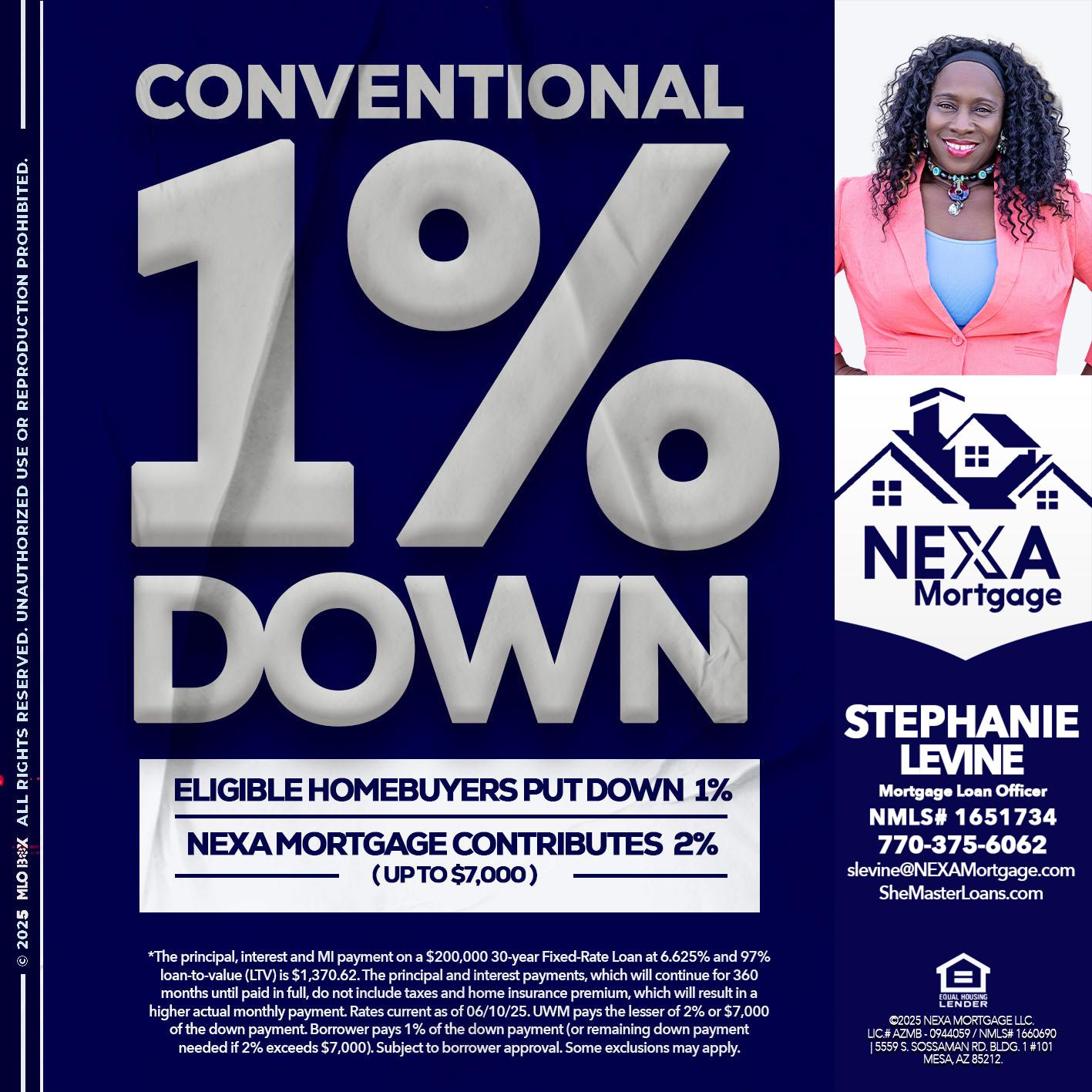 CONVENTIONAL - Stephanie Levine -Mortgage Loan Officer