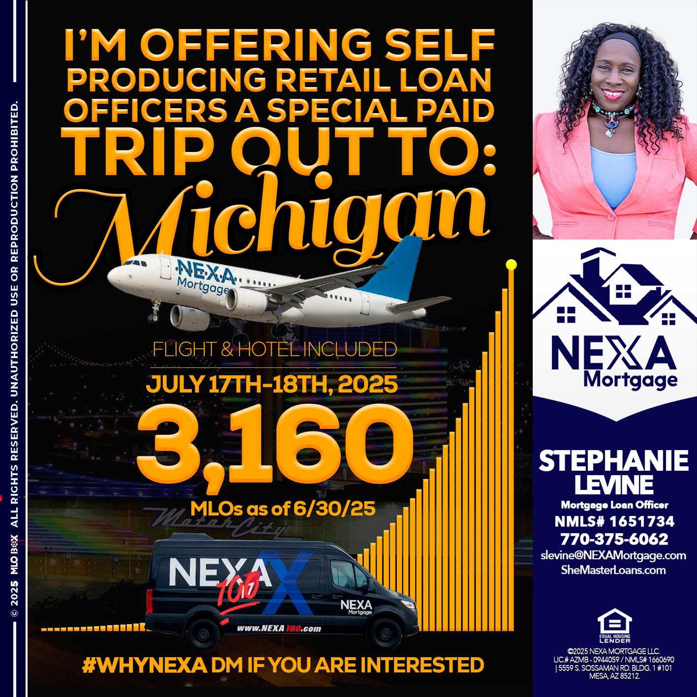 MICHIGAN TRIP - Stephanie Levine -Mortgage Loan Officer