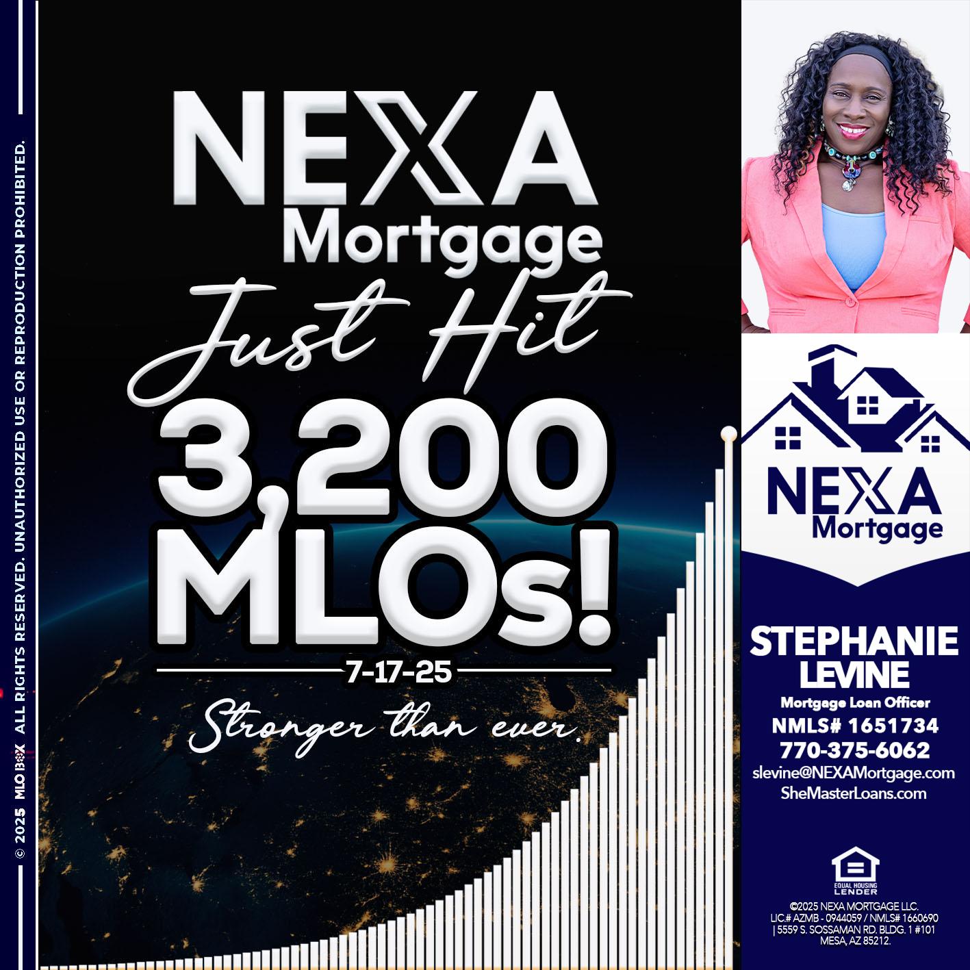 3200 MLOs - Stephanie Levine -Mortgage Loan Officer