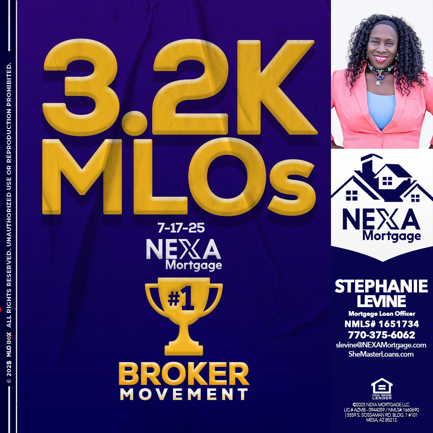 3.2K MLOs - Stephanie Levine -Mortgage Loan Officer