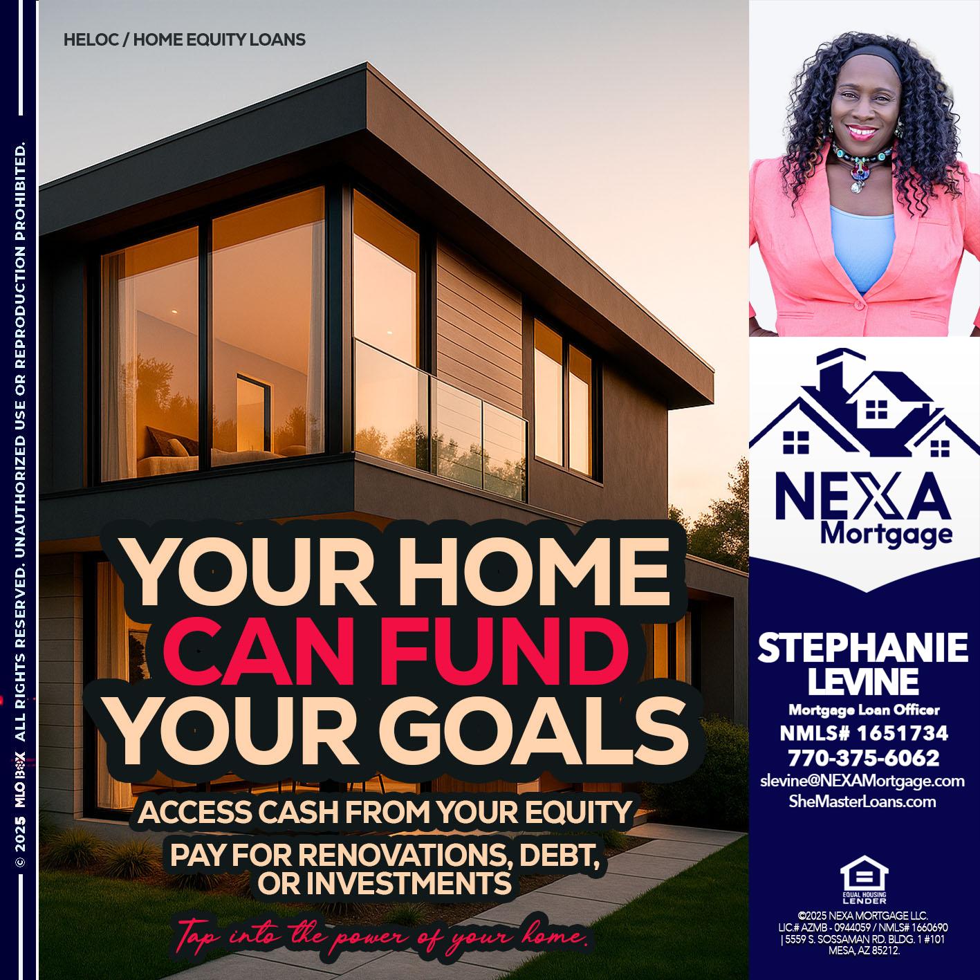 HELOC - Stephanie Levine -Mortgage Loan Officer