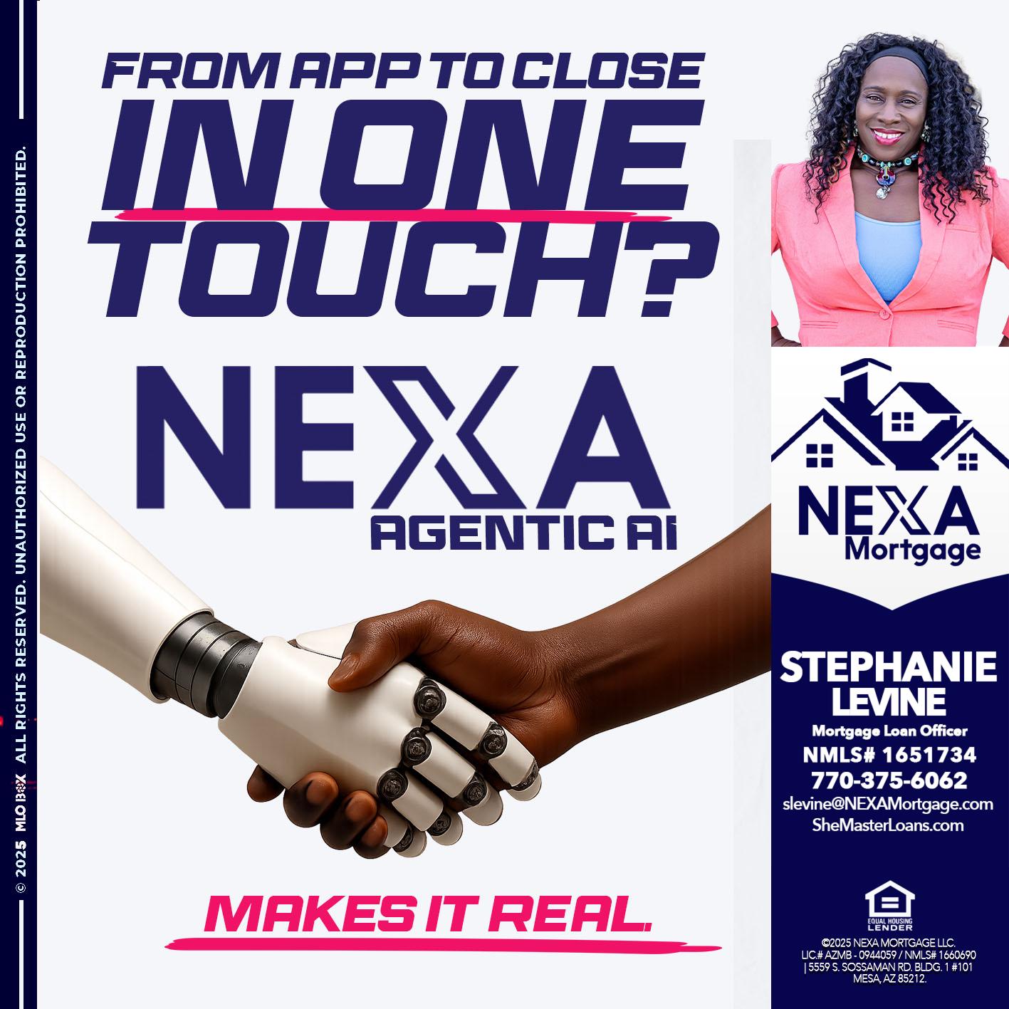 IN ONE TOUCH - Stephanie Levine -Mortgage Loan Officer