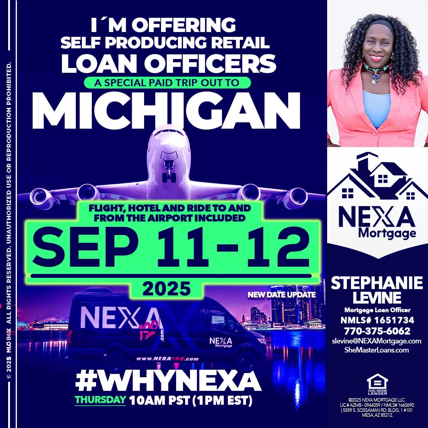 MICHIGAN TRIP - Stephanie Levine -Mortgage Loan Officer