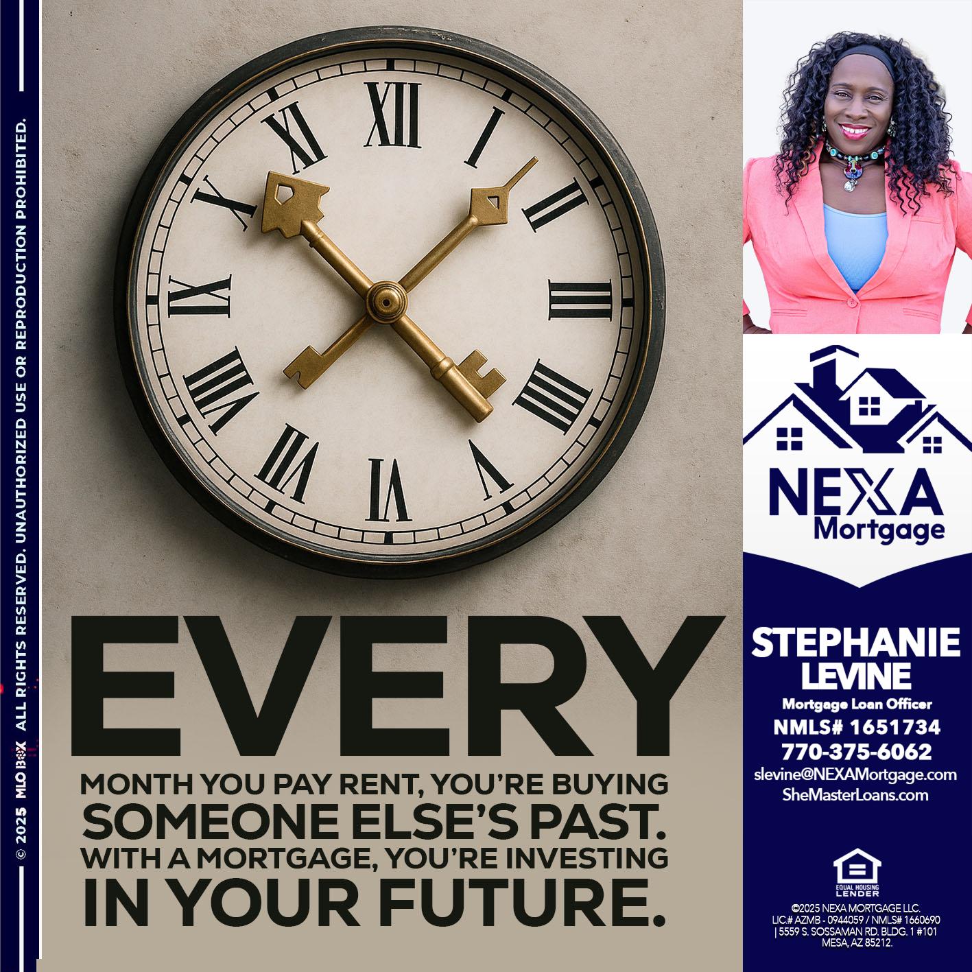 EVERY MONTH - Stephanie Levine -Mortgage Loan Officer