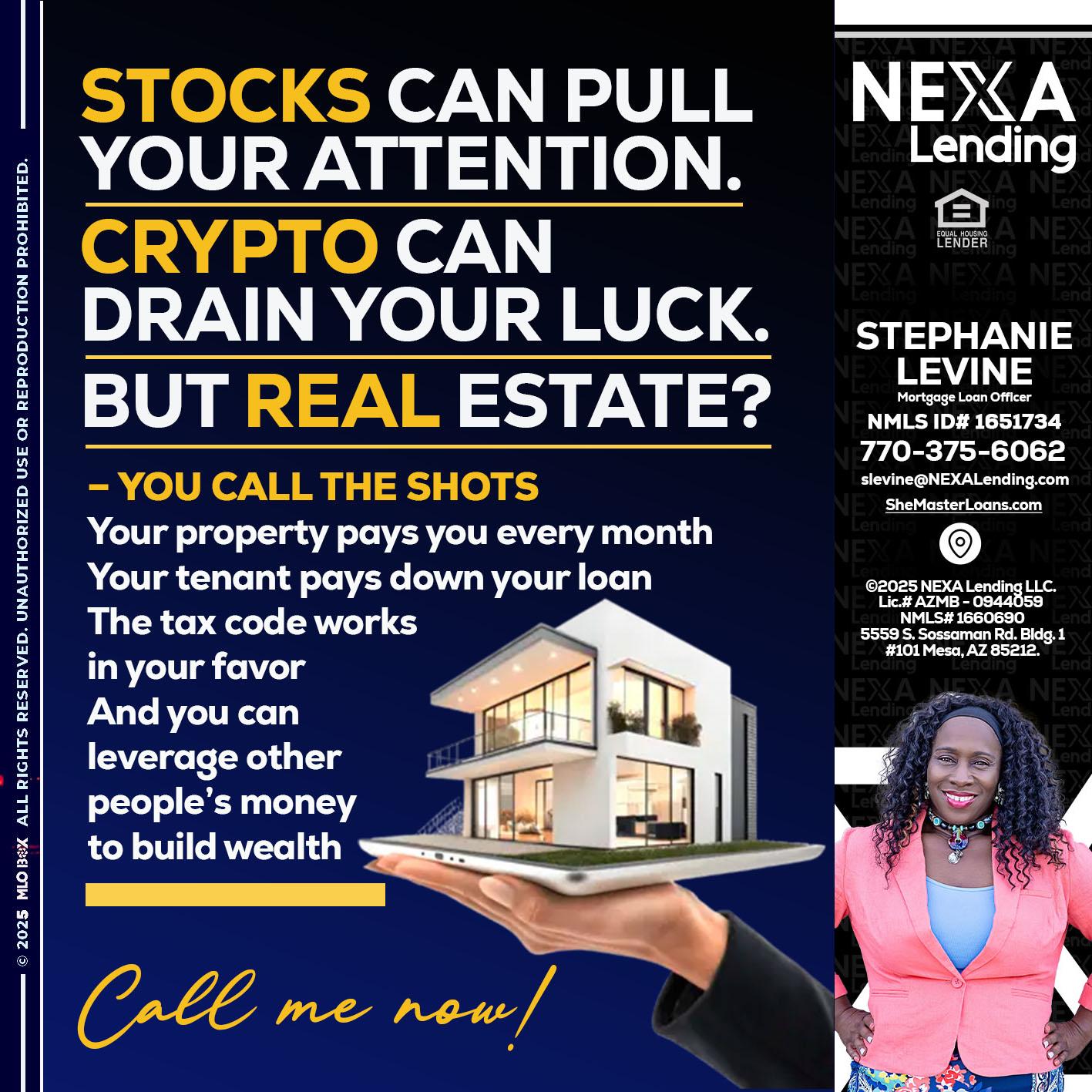 STOCK YOUR - Stephanie Levine -Mortgage Loan Officer