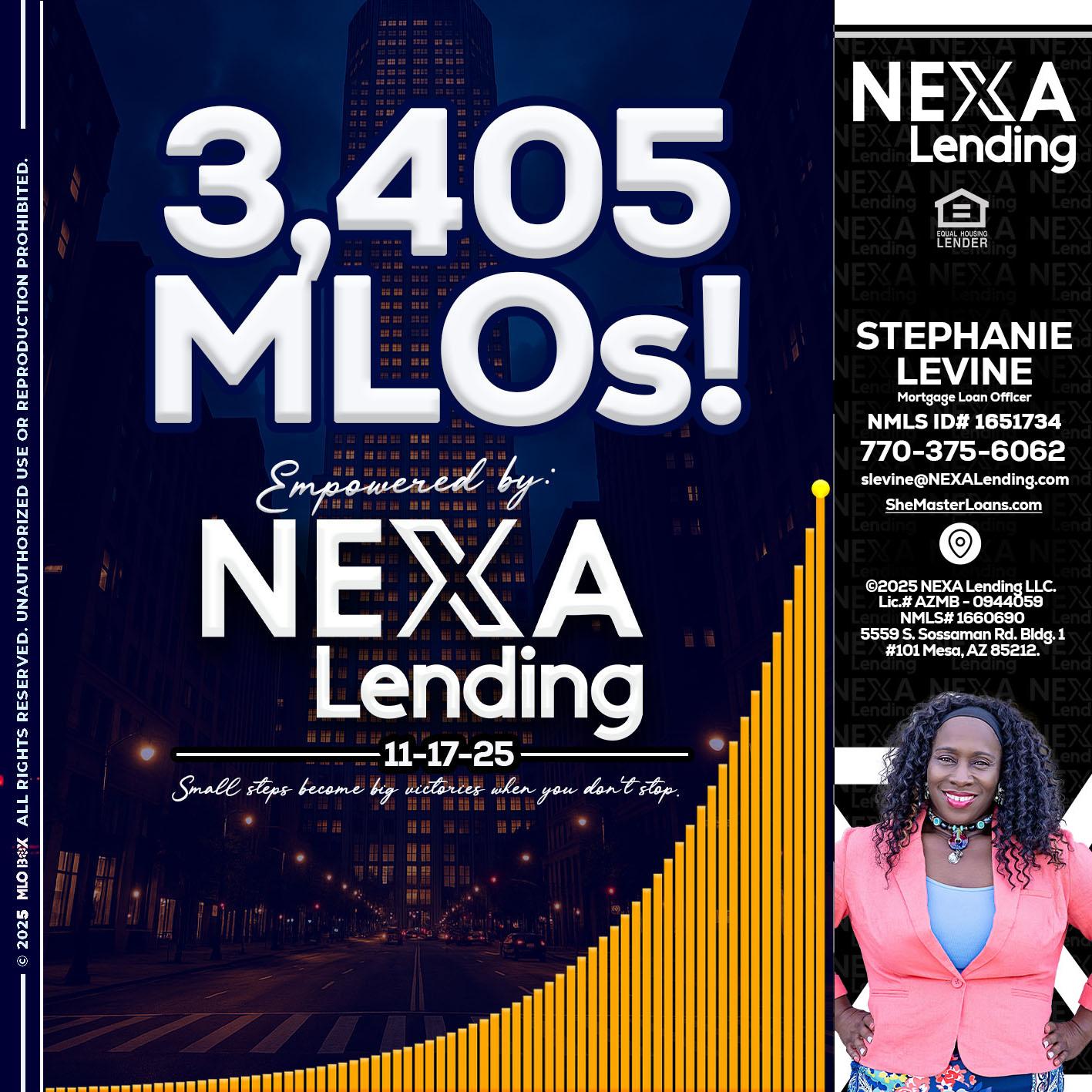 3405 MLOs - Stephanie Levine -Mortgage Loan Officer