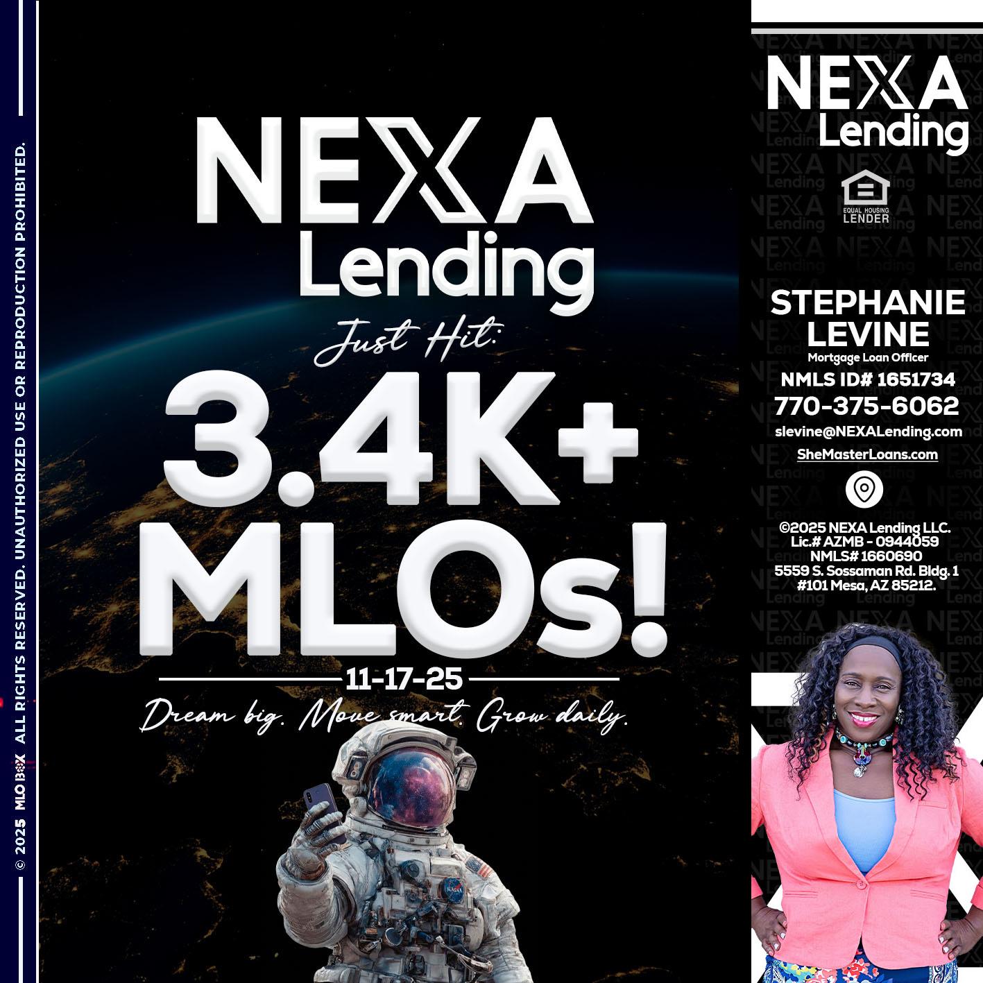 3.4K MLOs - Stephanie Levine -Mortgage Loan Officer