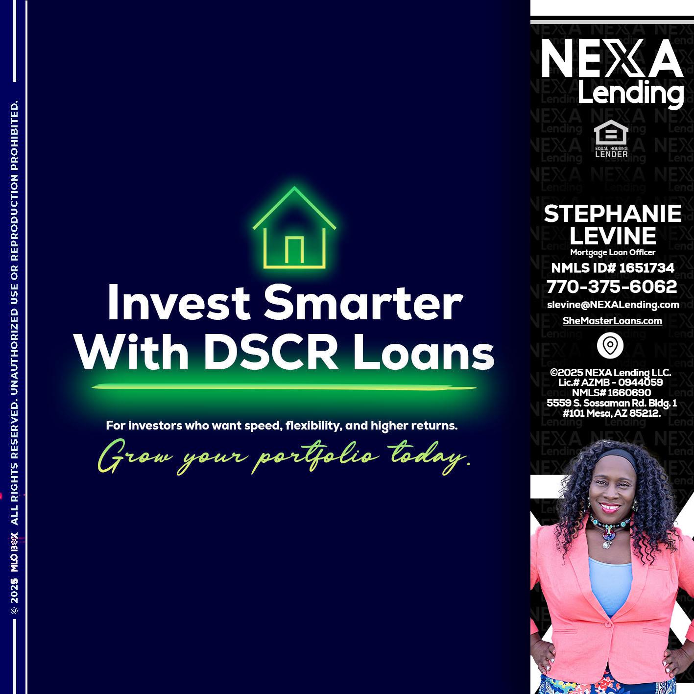 DSCR - Stephanie Levine -Mortgage Loan Officer