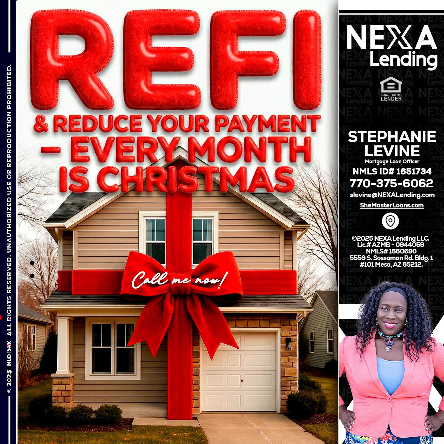 REFI - Stephanie Levine -Mortgage Loan Officer