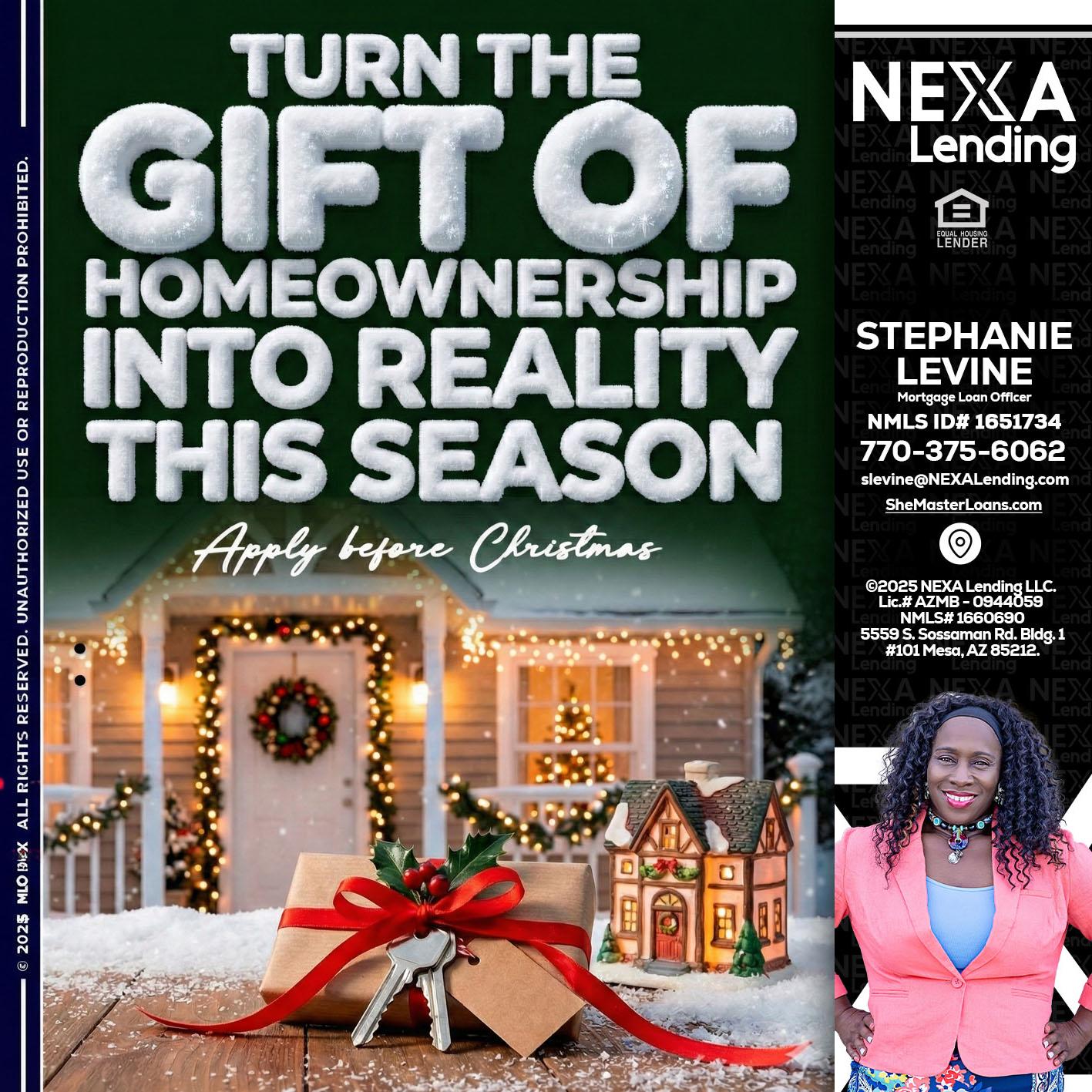 TURN GIFTS - Stephanie Levine -Mortgage Loan Officer