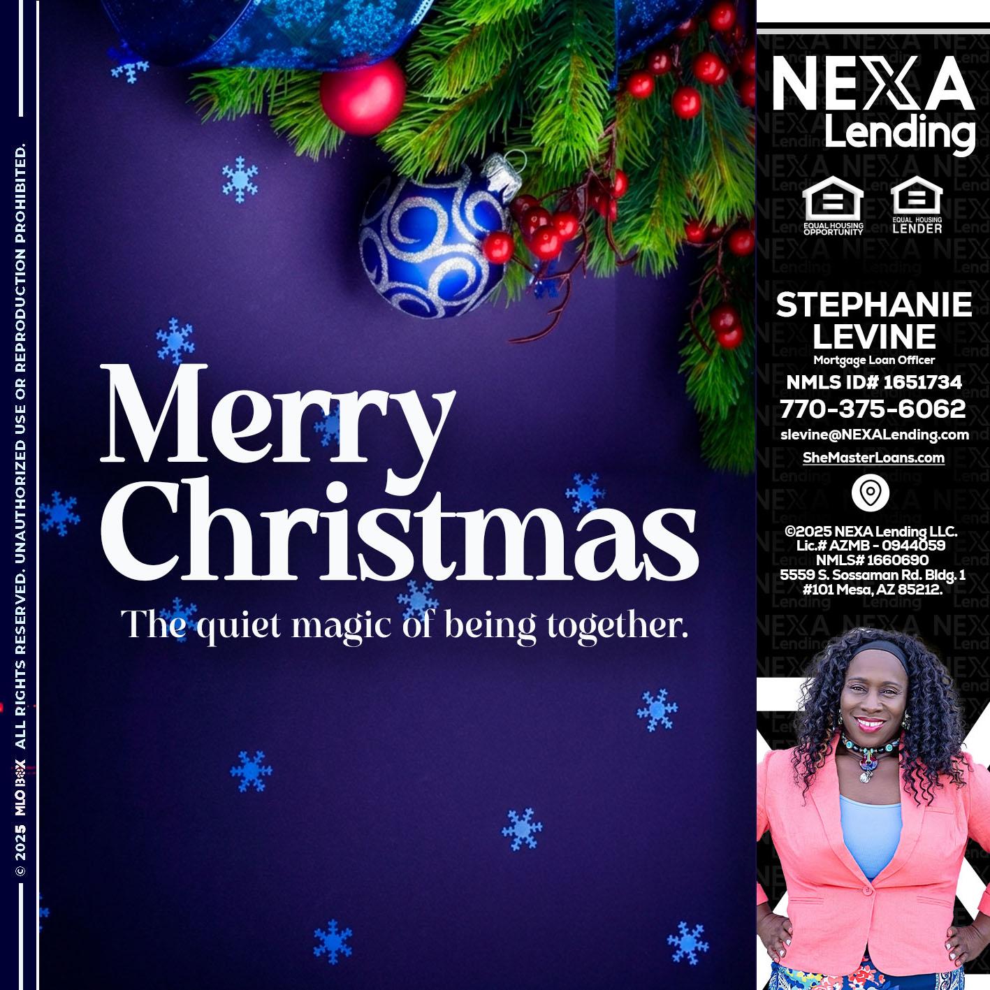 merry christmas - Stephanie Levine -Mortgage Loan Officer