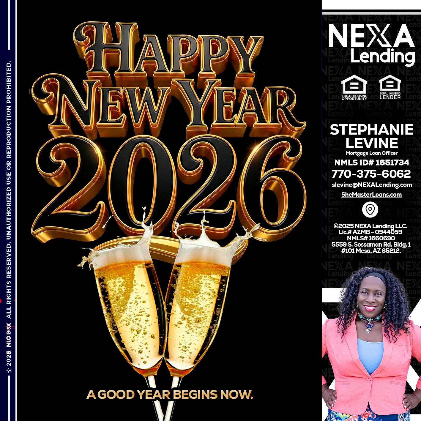 happy new year 2026 - Stephanie Levine -Mortgage Loan Officer
