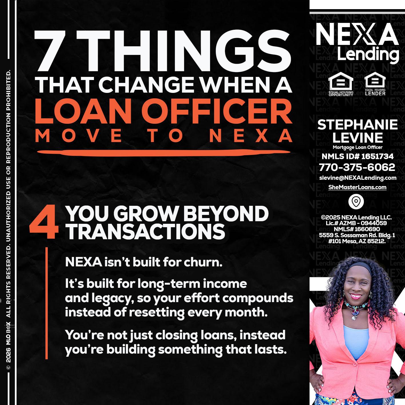 7 THINGS (4) - Stephanie Levine -Mortgage Loan Officer