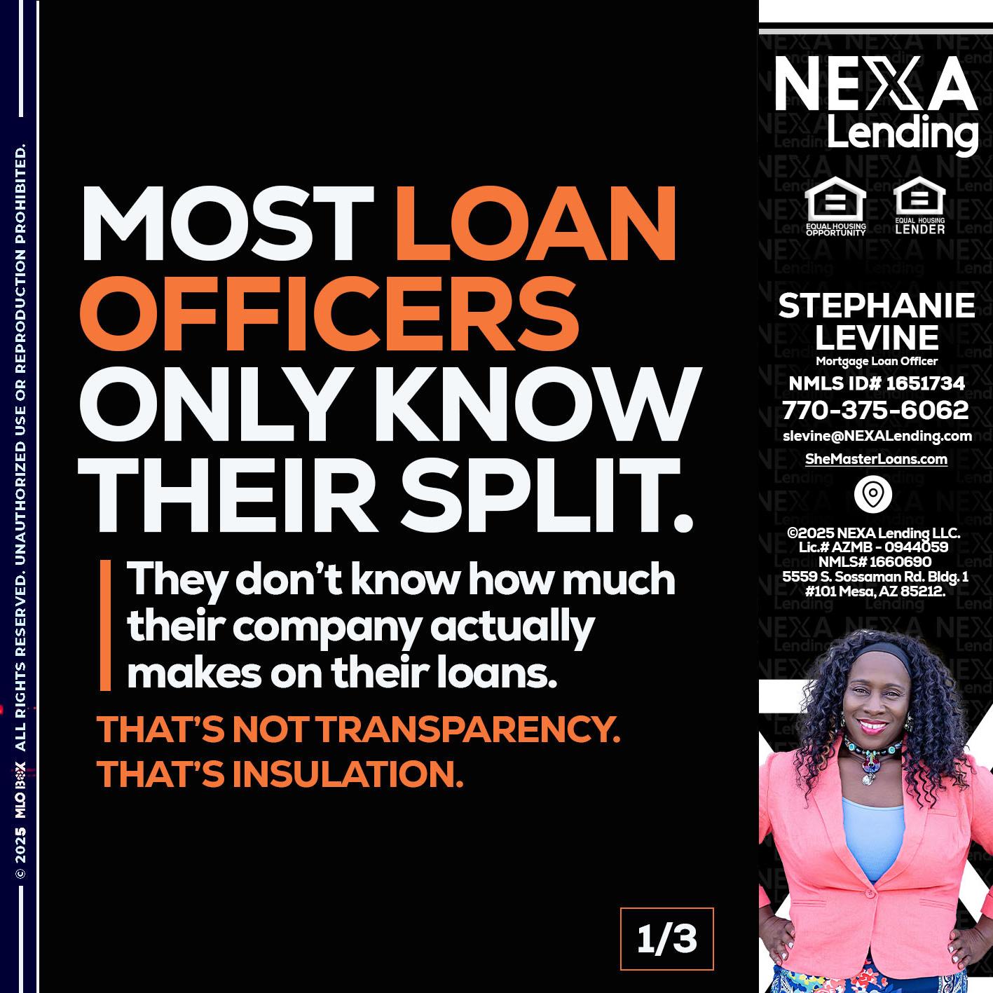 1 OF 3 - Stephanie Levine -Mortgage Loan Officer