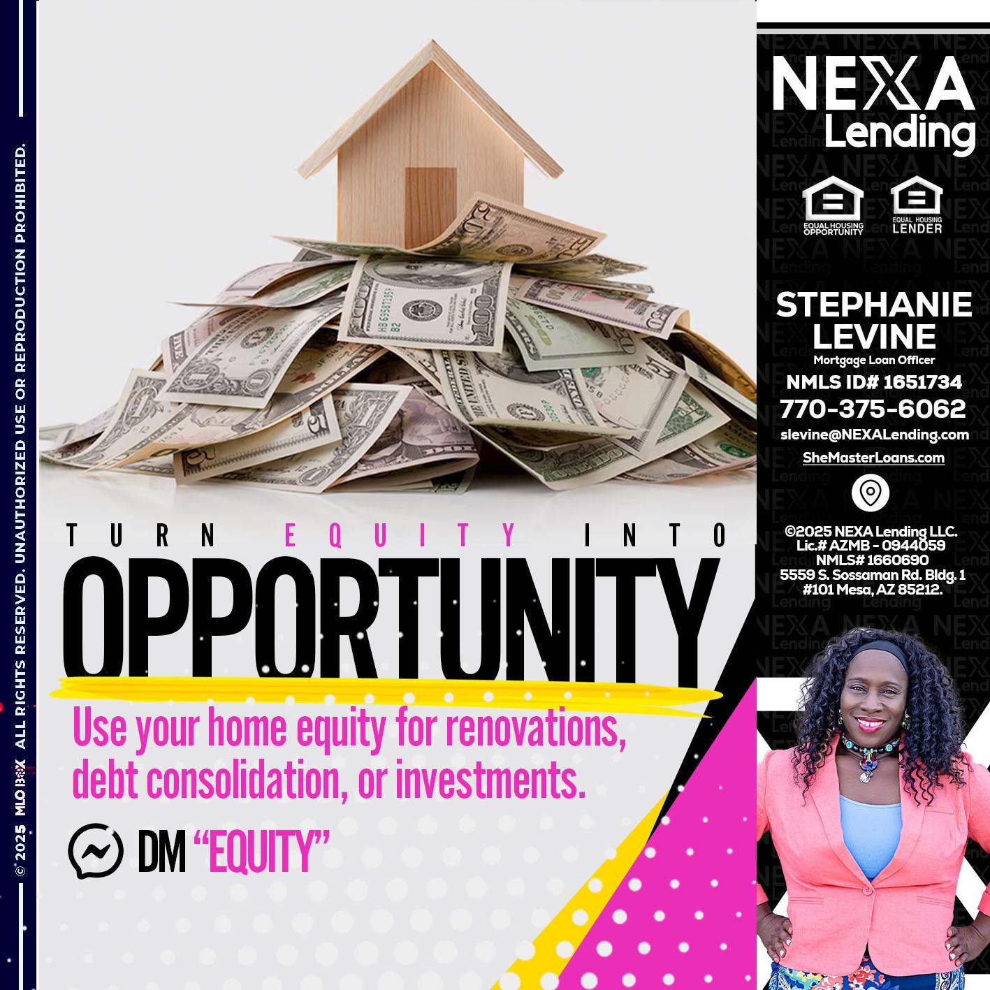 opportunity - Stephanie Levine -Mortgage Loan Officer