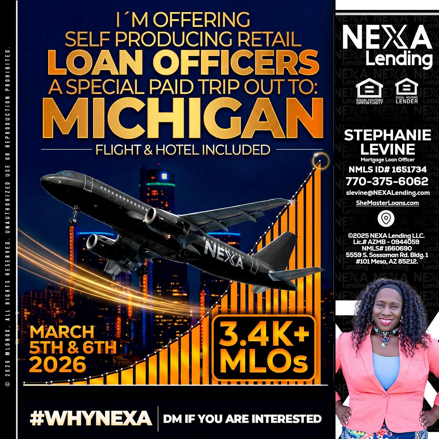 MICHIGAN - Stephanie Levine -Mortgage Loan Officer