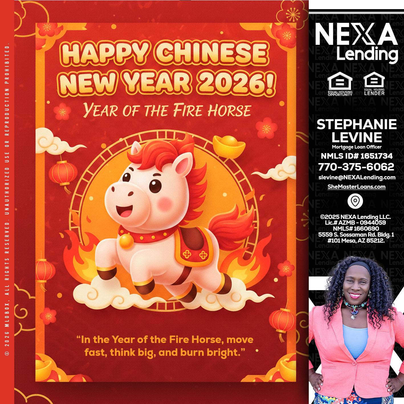 happy Chinese new year - Stephanie Levine -Mortgage Loan Officer