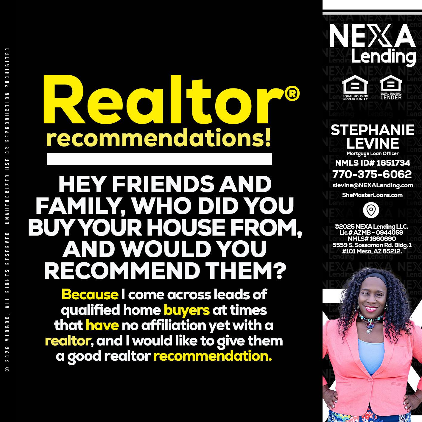 REALTOR - Stephanie Levine -Mortgage Loan Officer