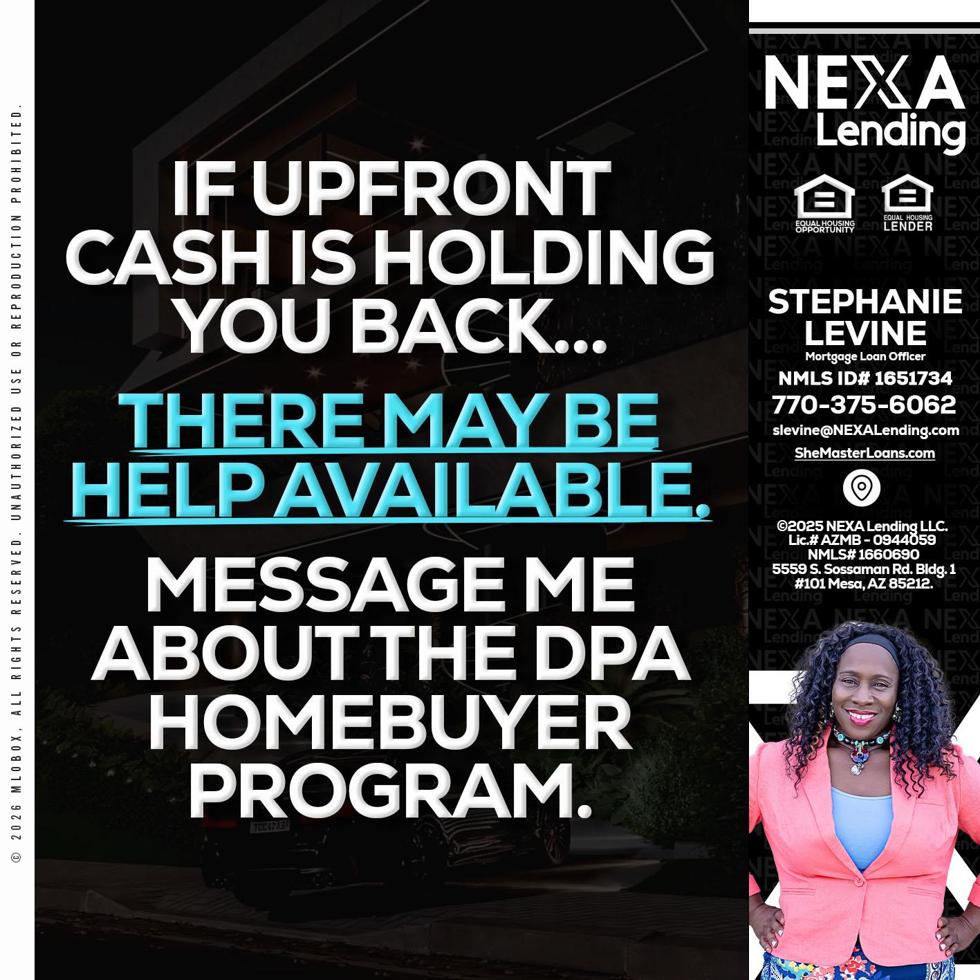 IF UPFRONT - Stephanie Levine -Mortgage Loan Officer