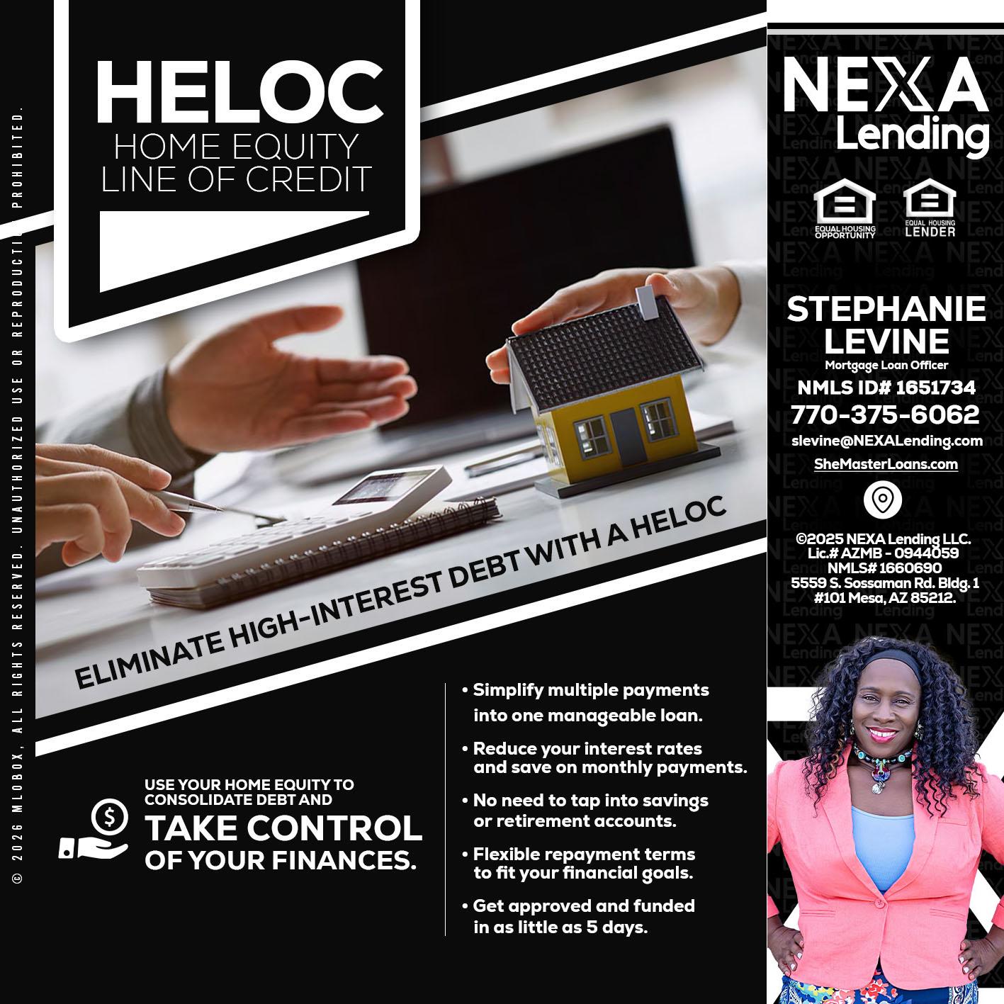HELOC - Stephanie Levine -Mortgage Loan Officer