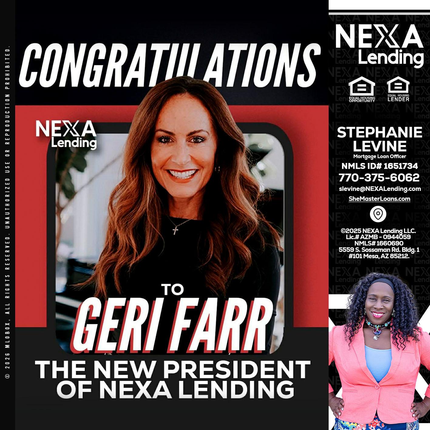 CONGRATULATIONS - Stephanie Levine -Mortgage Loan Officer