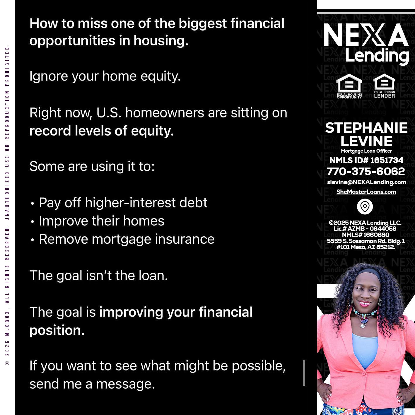 how to miss - Stephanie Levine -Mortgage Loan Officer