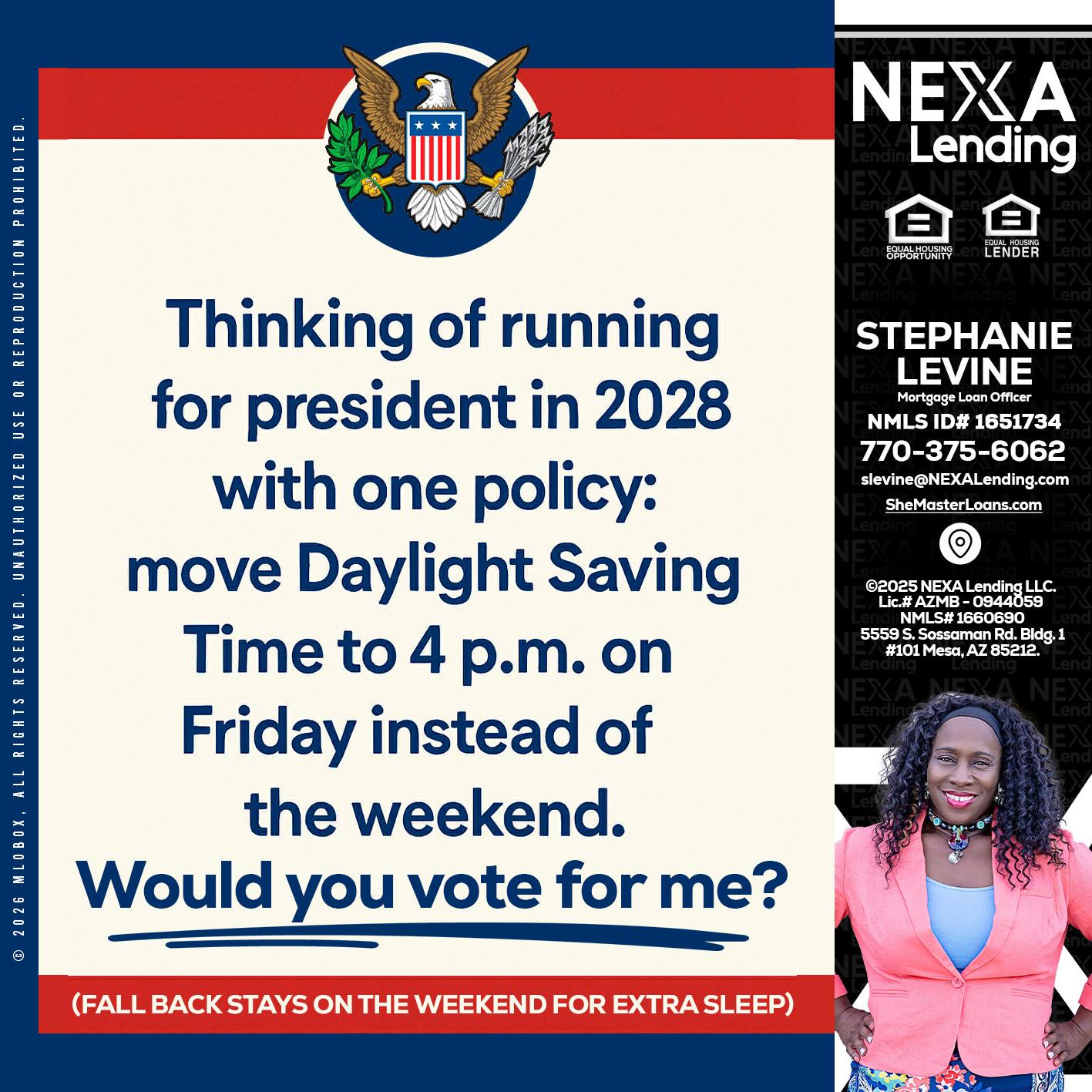 THINKING OF RUNING - Stephanie Levine -Mortgage Loan Officer