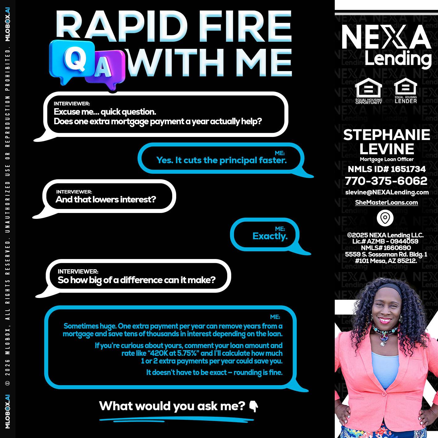 RAPID Q&A - Stephanie Levine -Mortgage Loan Officer