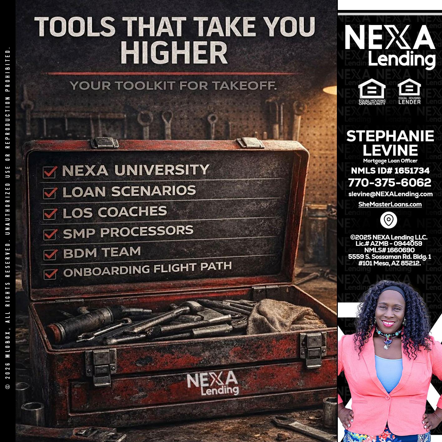TOOLS THAT - Stephanie Levine -Mortgage Loan Officer