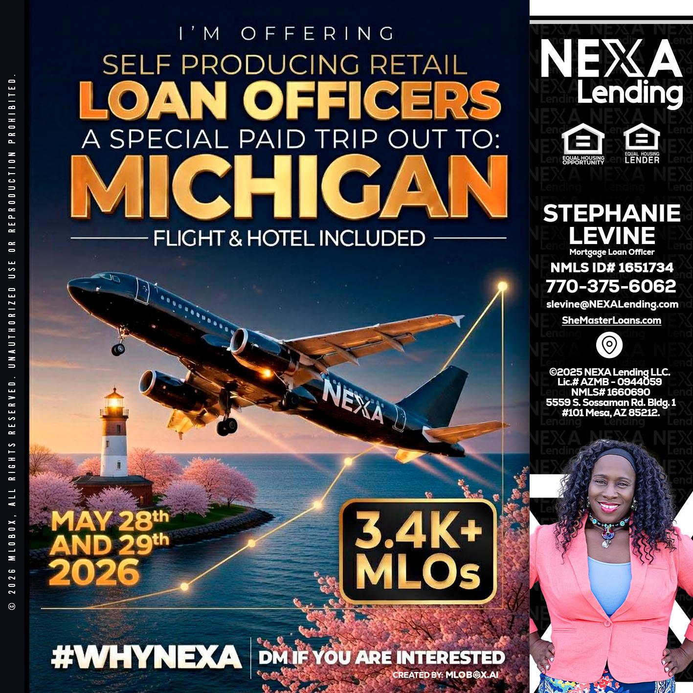 MICHIGAN TRIP - Stephanie Levine -Mortgage Loan Officer