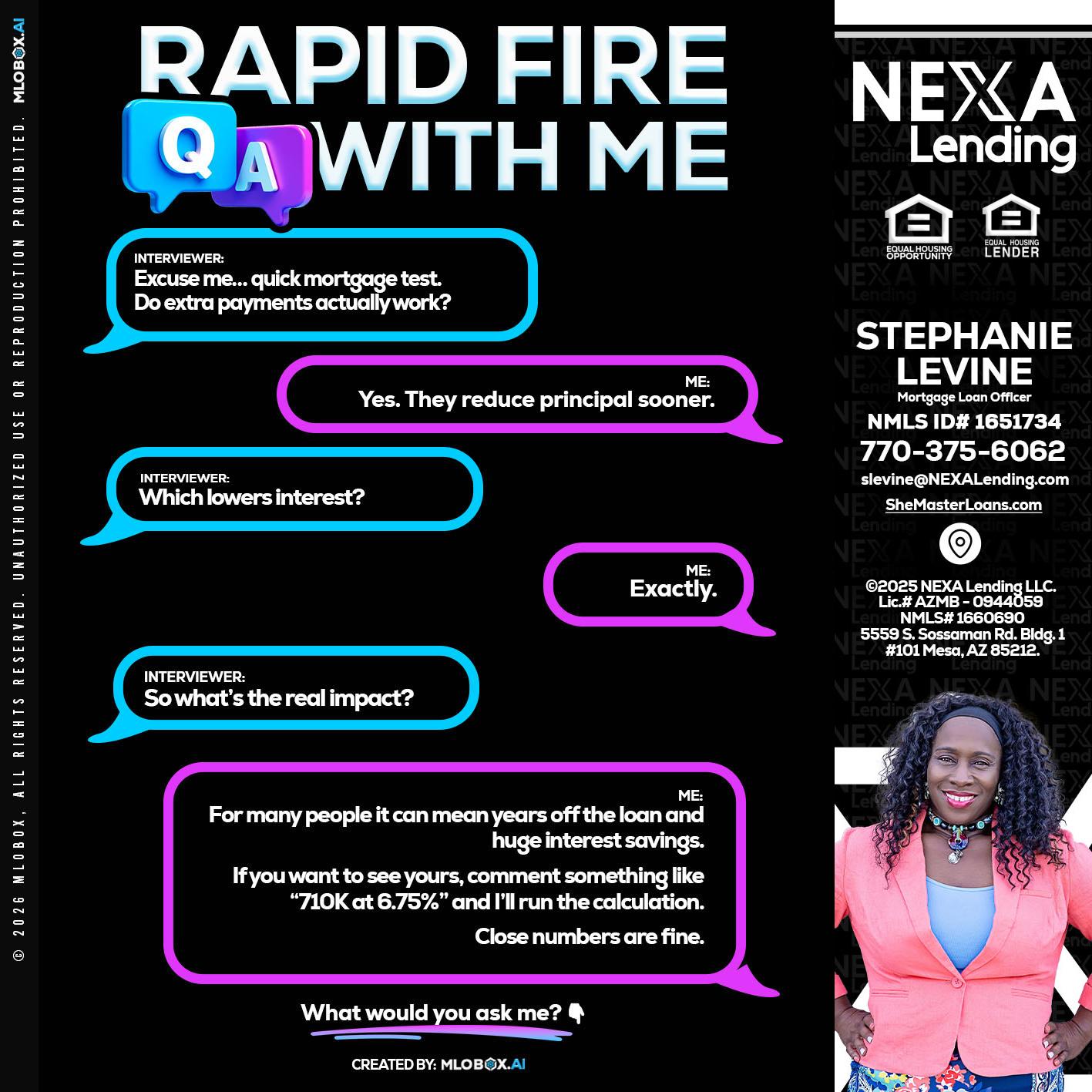 RAPID QA - Stephanie Levine -Mortgage Loan Officer