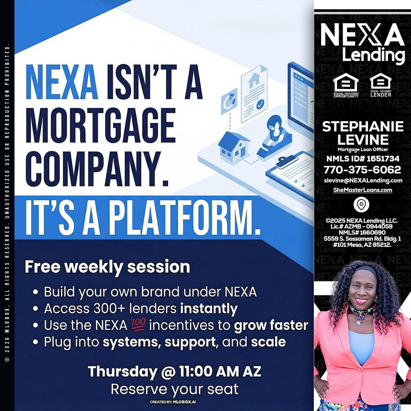 NEXA ISNT - Stephanie Levine -Mortgage Loan Officer