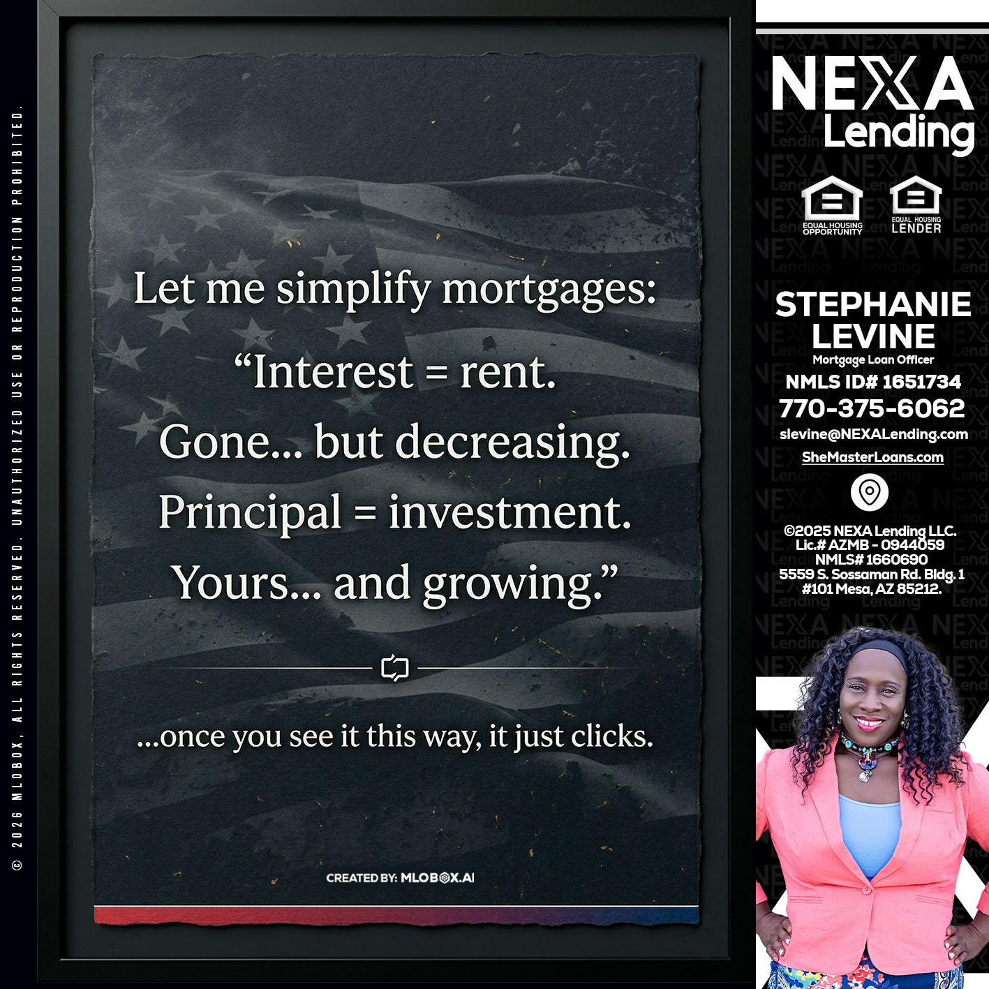 LET ME SIMPLIFY - Stephanie Levine -Mortgage Loan Officer