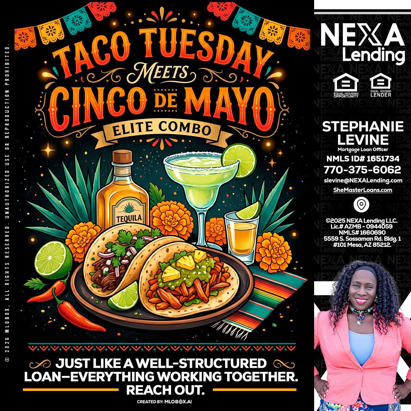 TACO TUESDAY - Stephanie Levine -Mortgage Loan Officer
