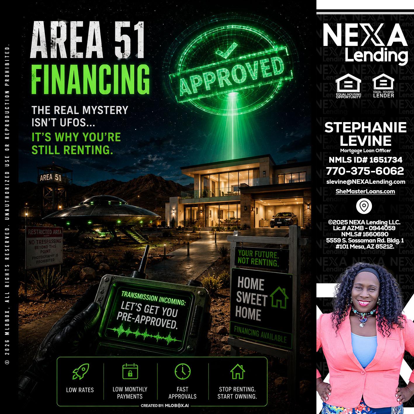 AREA 51 - Stephanie Levine -Mortgage Loan Officer