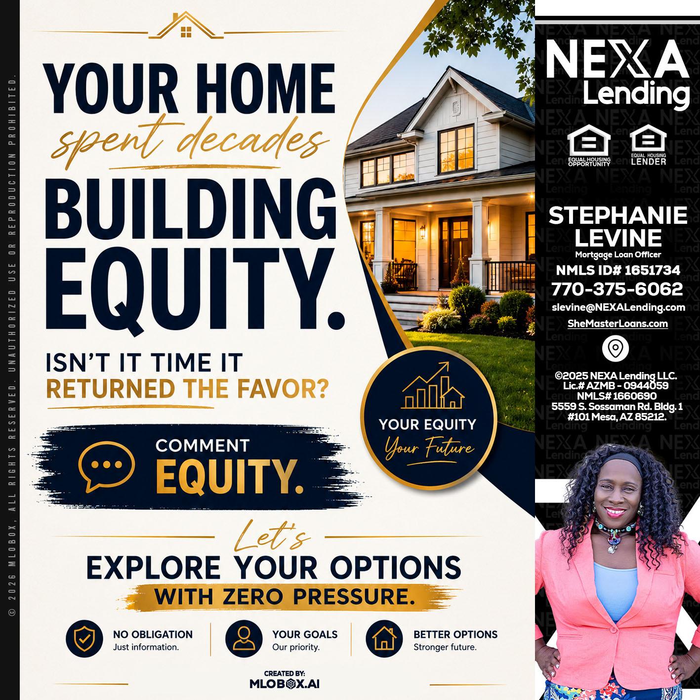 building equity - Stephanie Levine -Mortgage Loan Officer