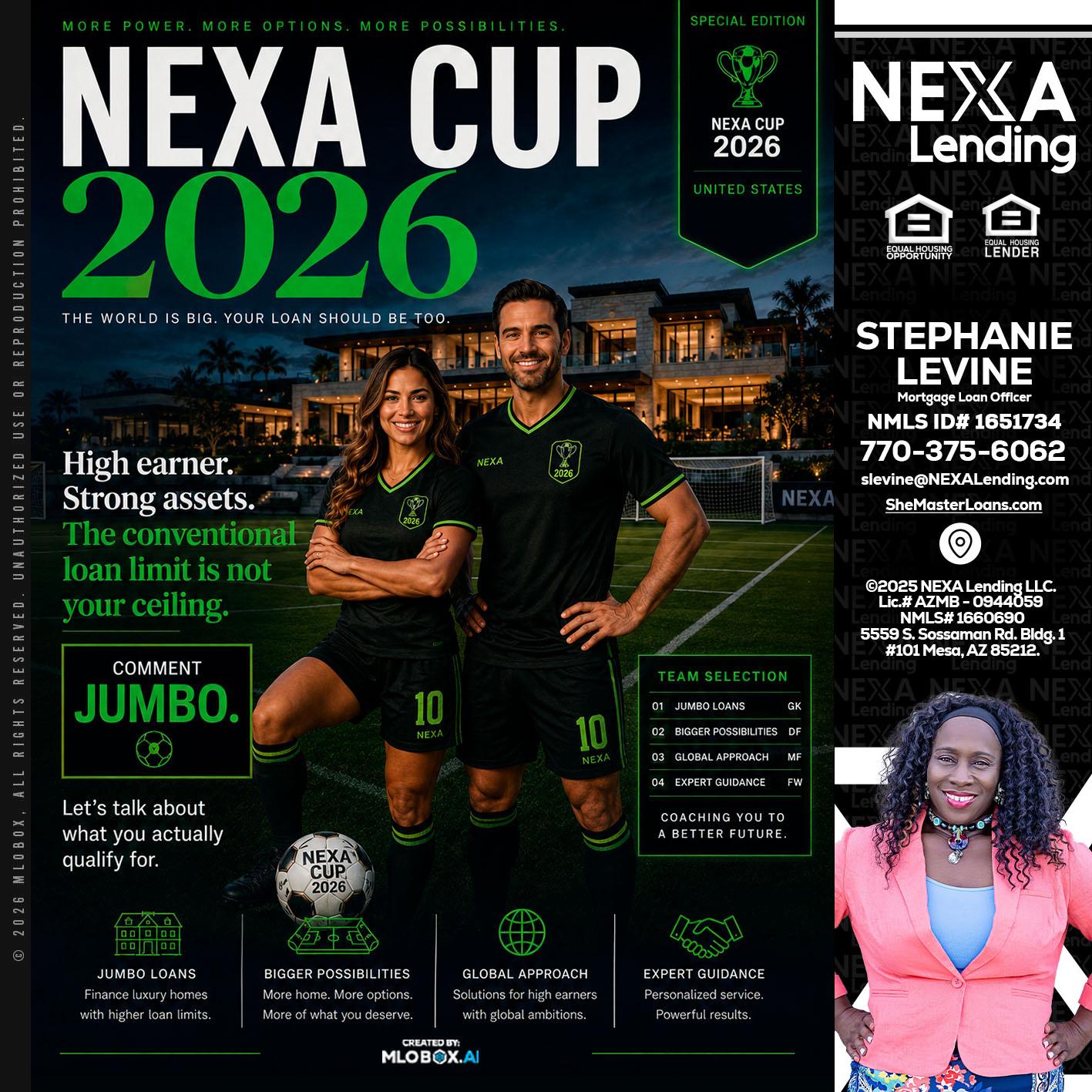 NEXA CUP 2026 - Stephanie Levine -Mortgage Loan Officer