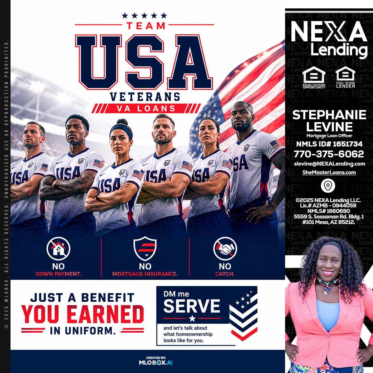 USA TEAM - Stephanie Levine -Mortgage Loan Officer