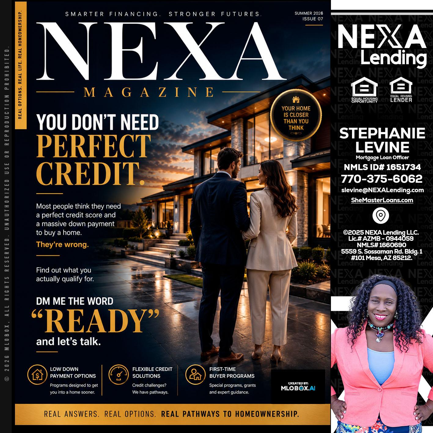 NEXA MAGAZINE - Stephanie Levine -Mortgage Loan Officer