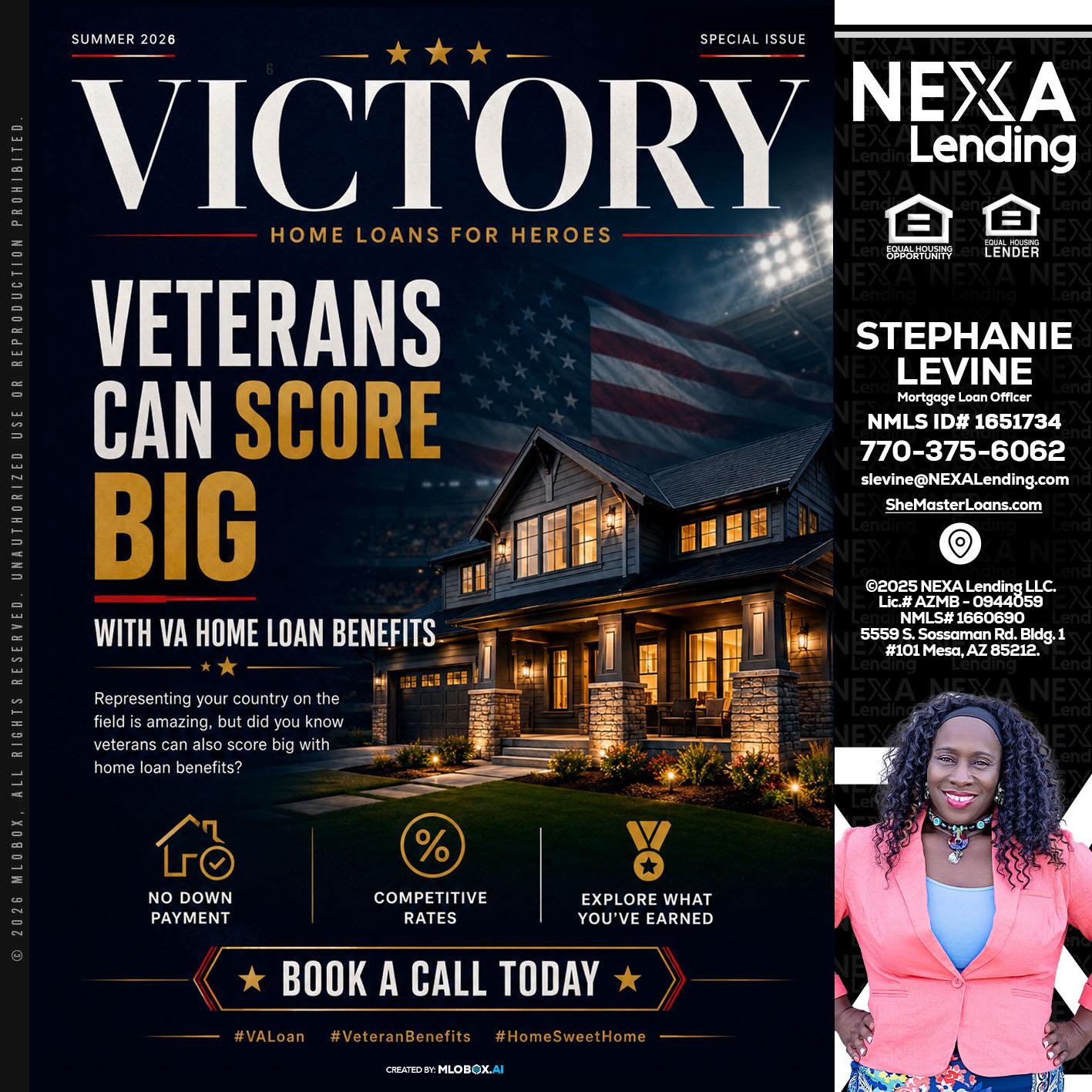 VICTORY - Stephanie Levine -Mortgage Loan Officer
