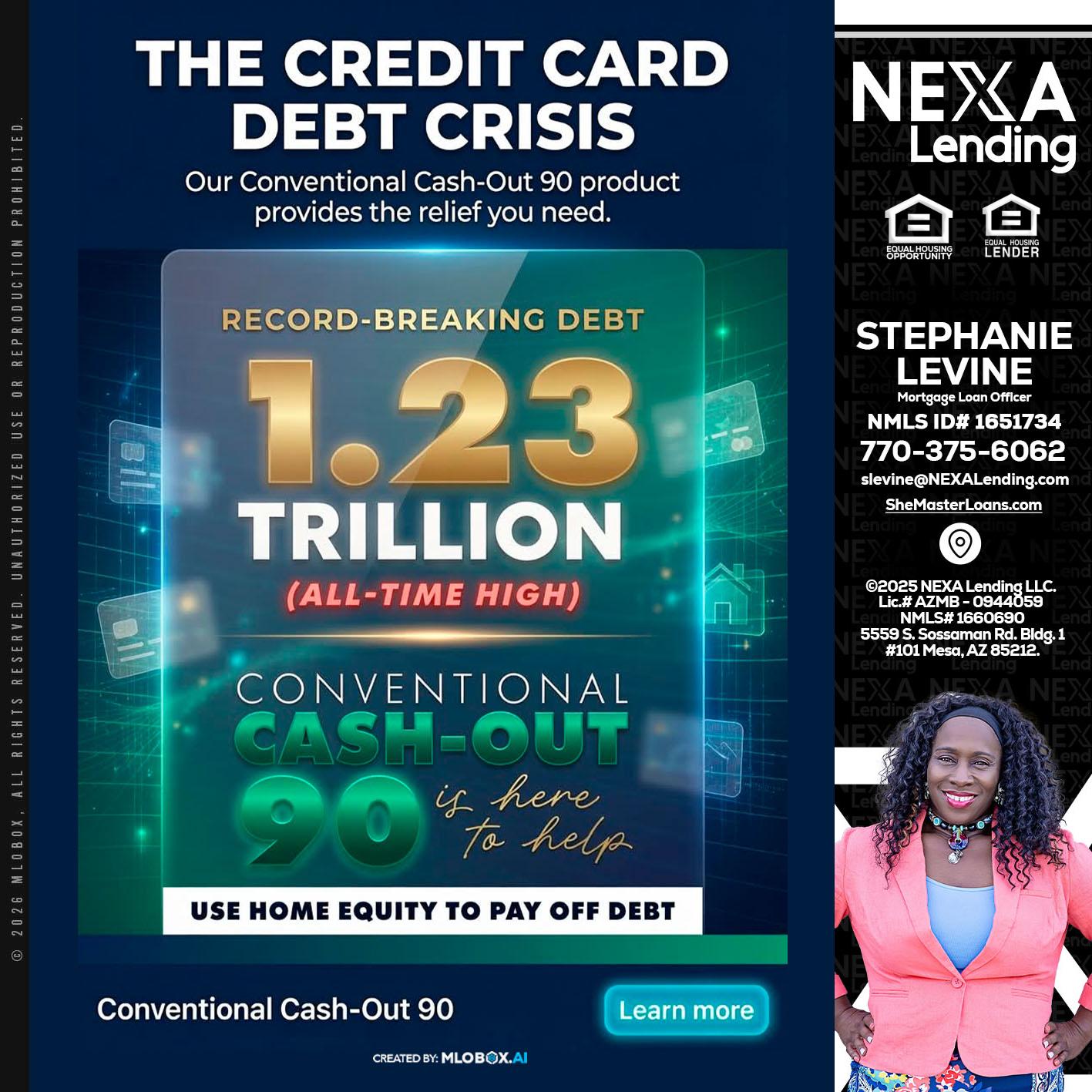 THE CREDIT CARD - Stephanie Levine -Mortgage Loan Officer