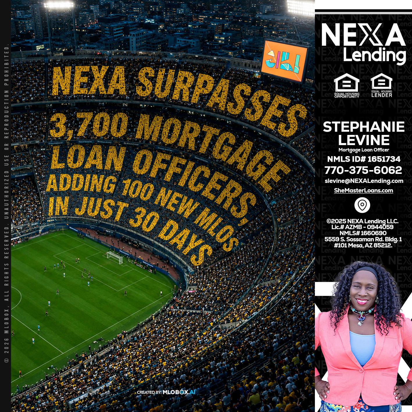 NEXA SURPASSES - Stephanie Levine -Mortgage Loan Officer