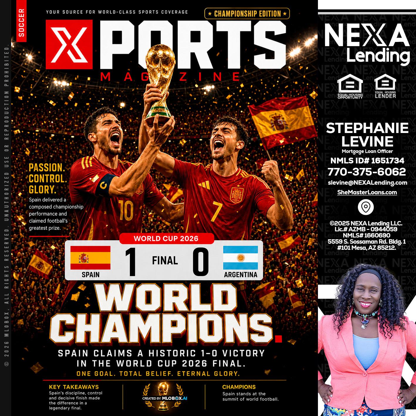 SPAIN CHAMPION - Stephanie Levine -Mortgage Loan Officer
