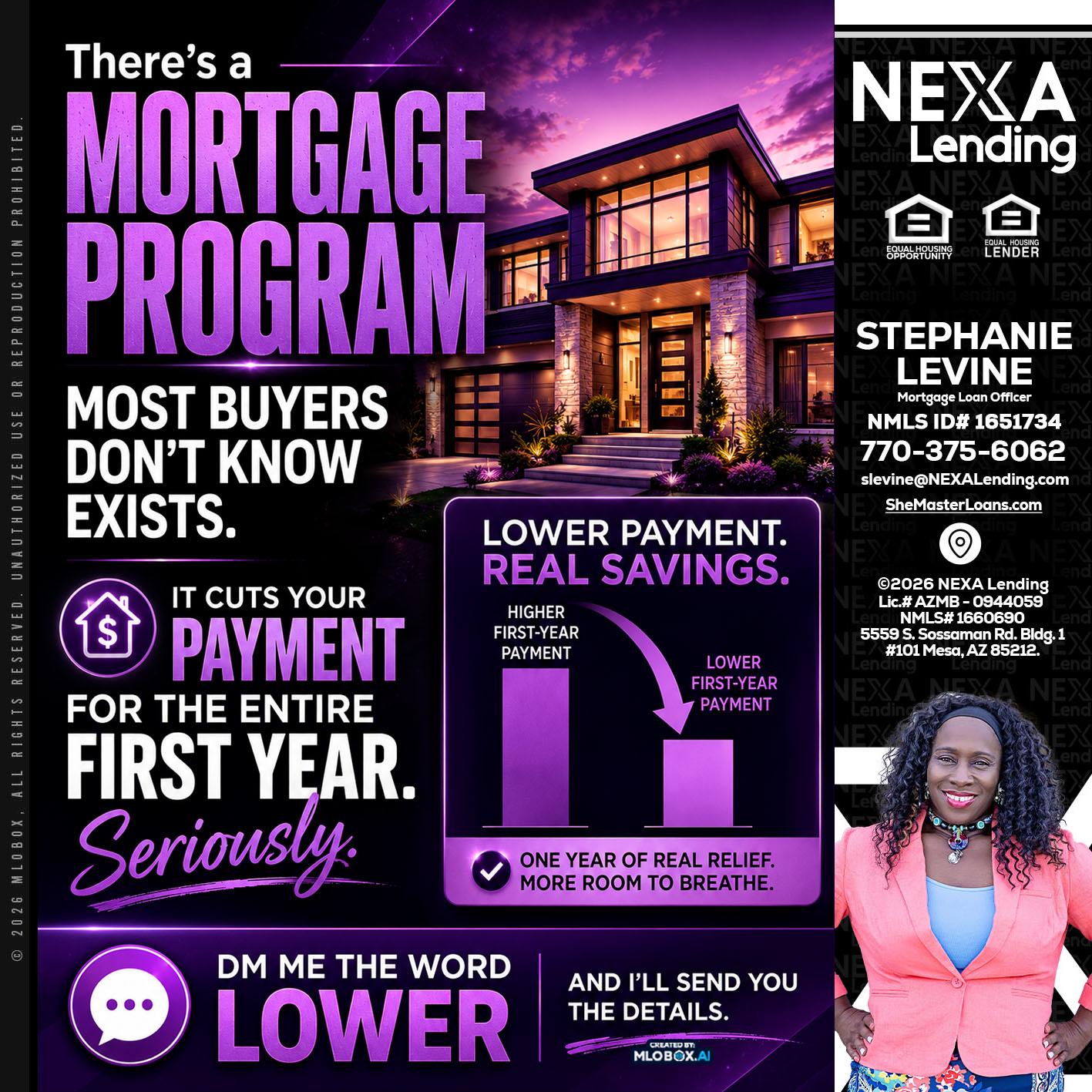 MORTGAGE PROGRAM - Stephanie Levine -Mortgage Loan Officer