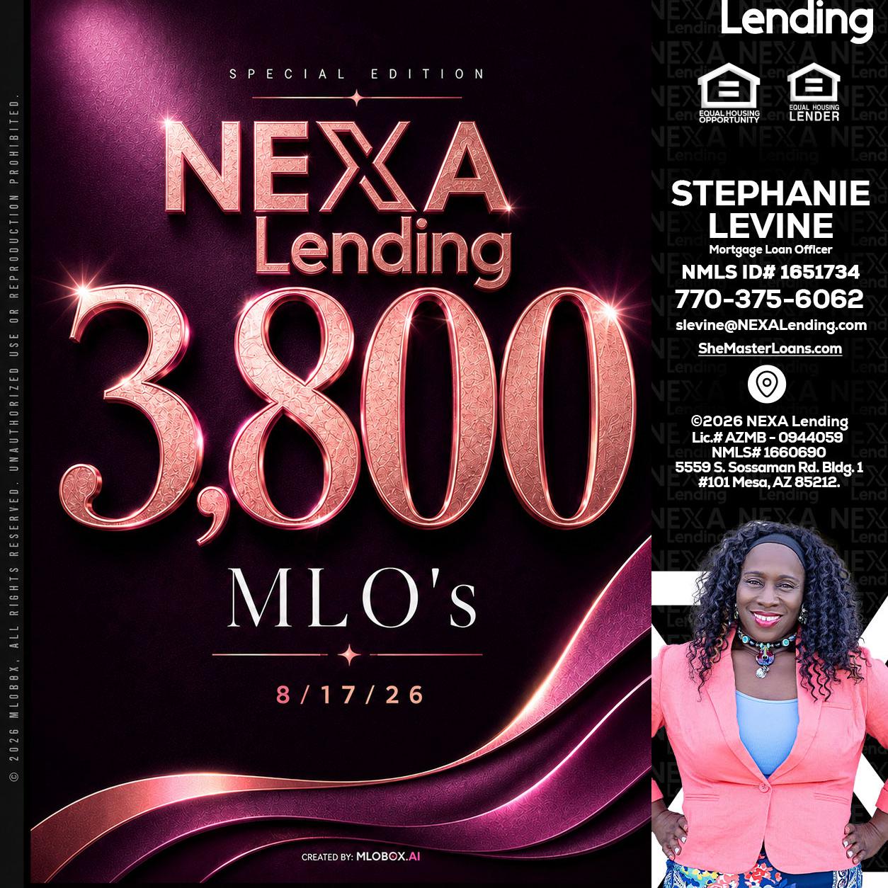 3800 MLOs - Stephanie Levine -Mortgage Loan Officer