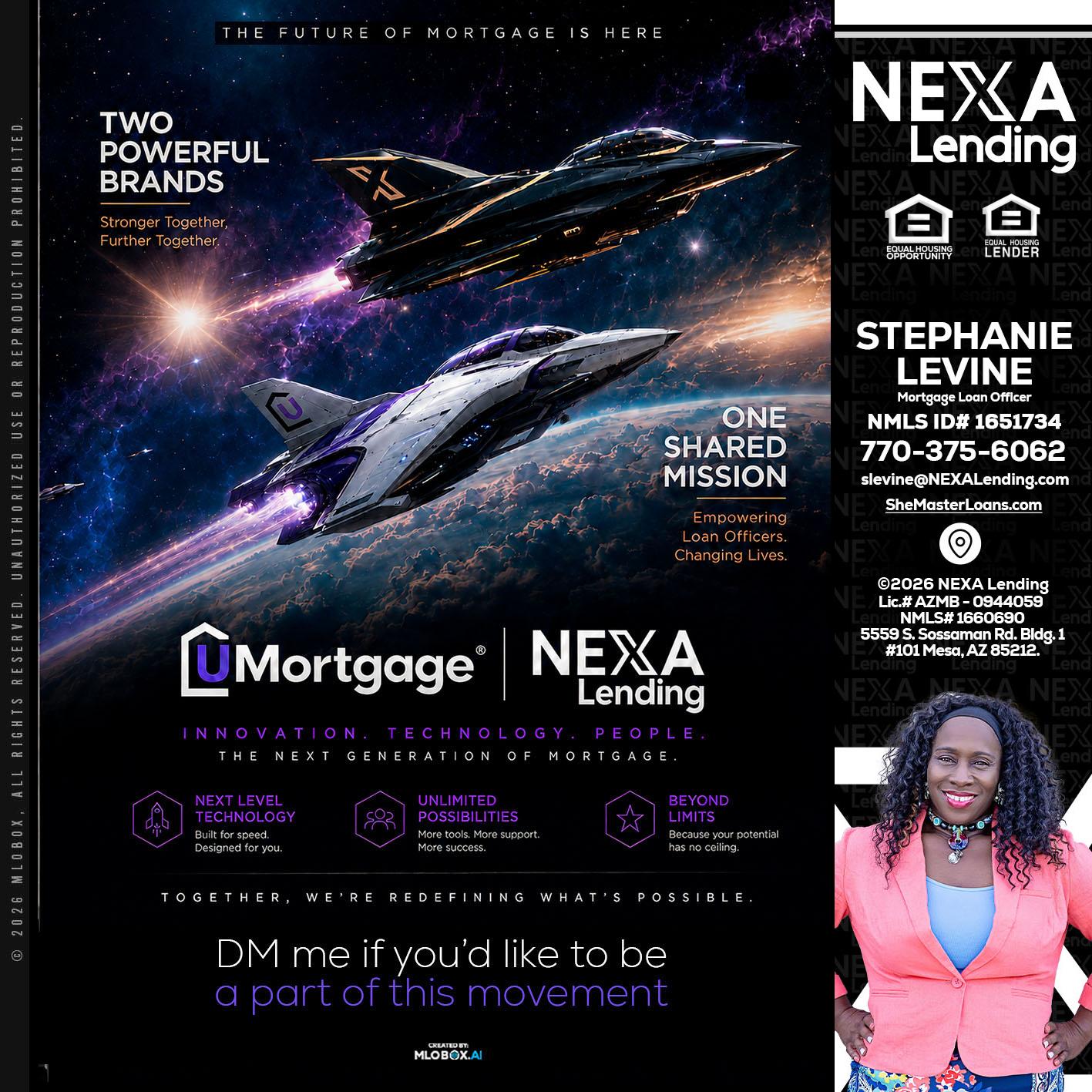 U Mortgage + NEXA lending - Stephanie Levine -Mortgage Loan Officer