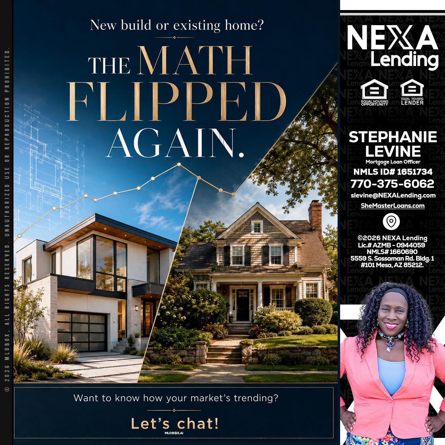 THE MATH FLIPED - Stephanie Levine -Mortgage Loan Officer