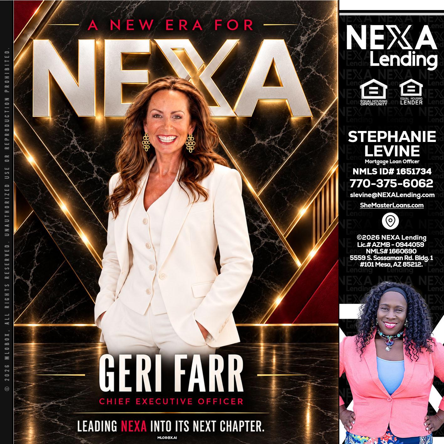 GERI FARR - Stephanie Levine -Mortgage Loan Officer