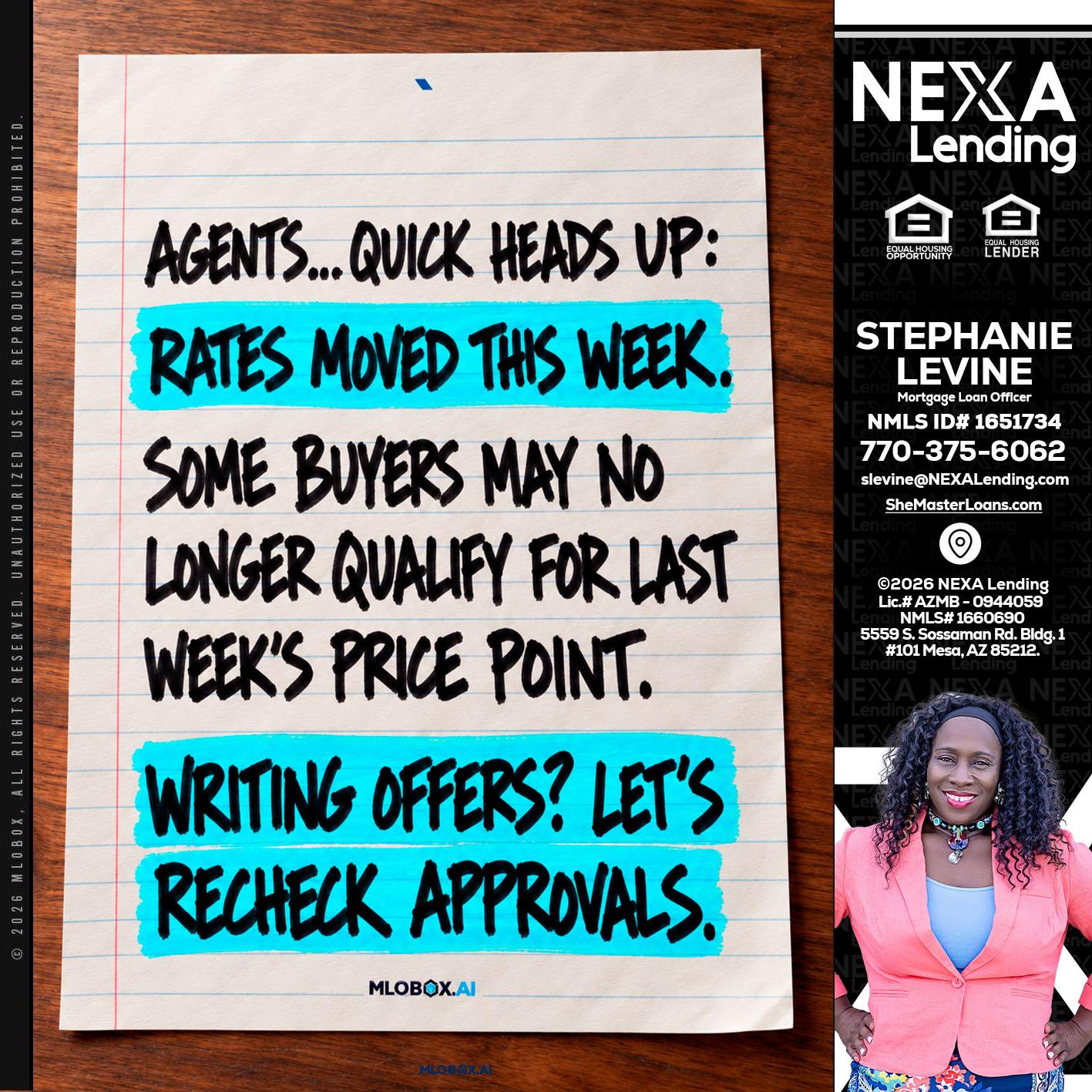 AGENTS - Stephanie Levine -Mortgage Loan Officer