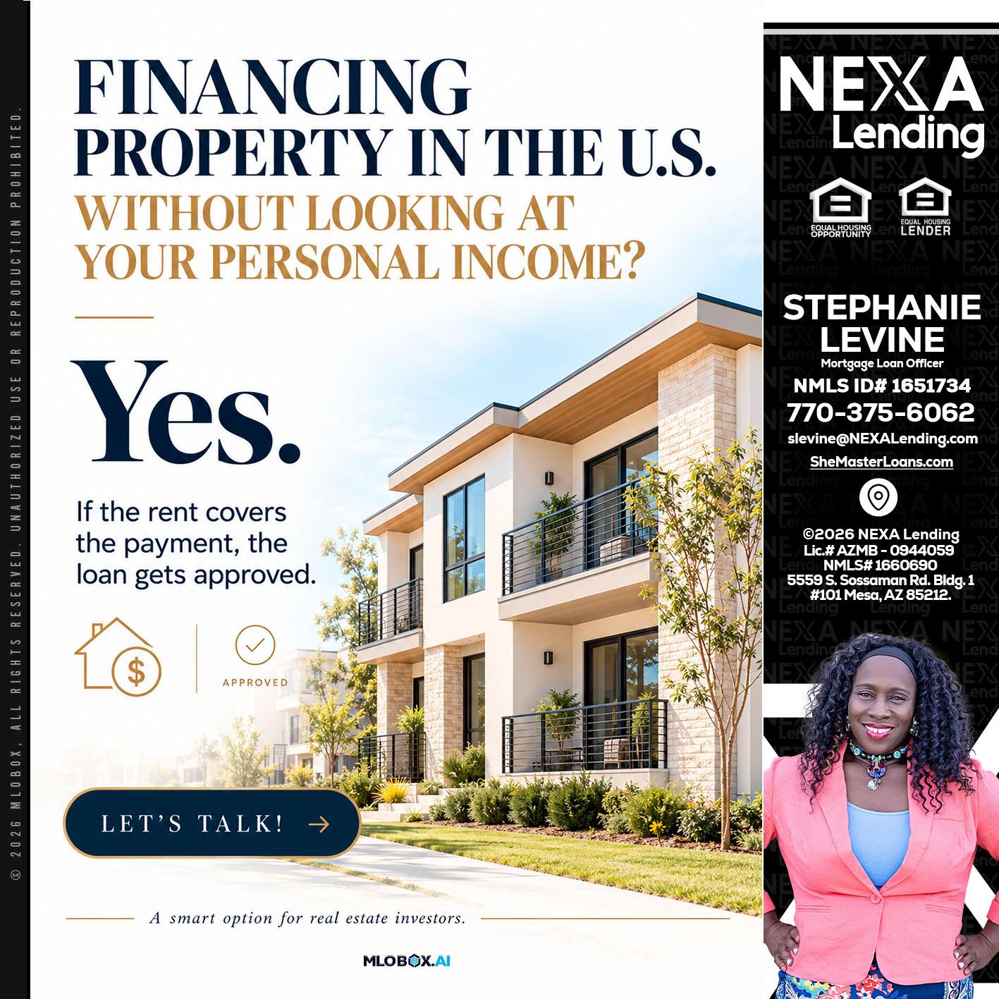 FINANCING - Stephanie Levine -Mortgage Loan Officer